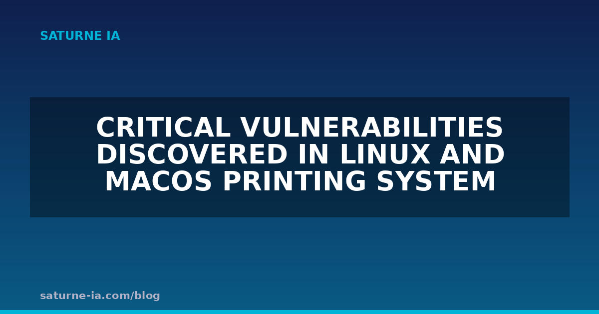 Des failles critiques découvertes dans le système d'impression de Linux et macOS